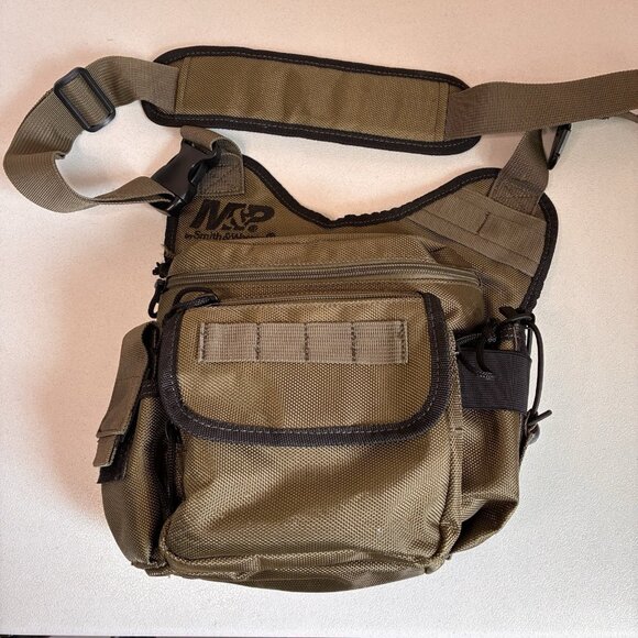 Smith & Wesson S&W M&P Bug Out Bag Tactical Sling Pack Backpack Bag Olive Green - Picture 1 of 13
